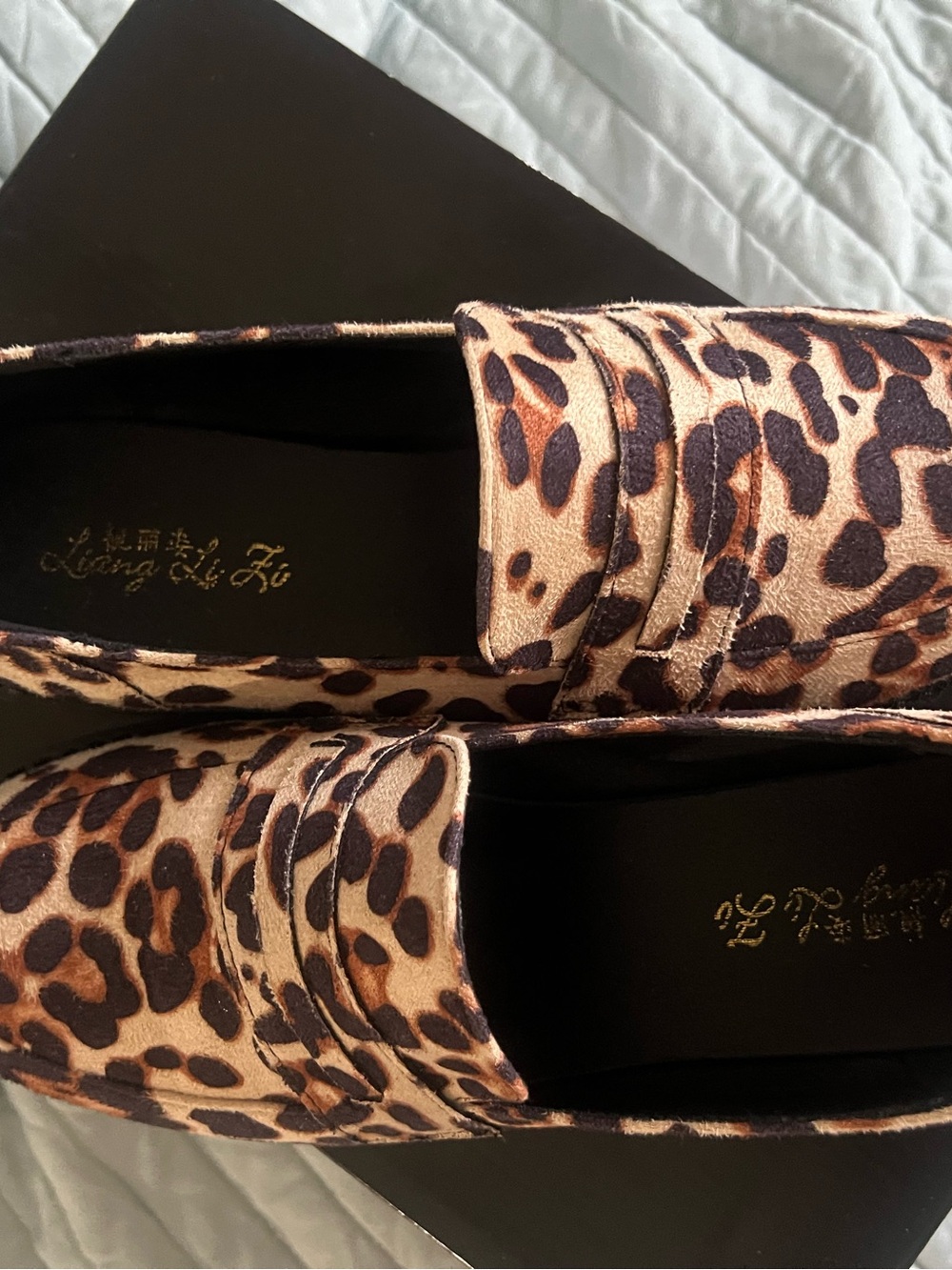 DV by Dolce Vita Leopard-Print Loafers in Brown and Black